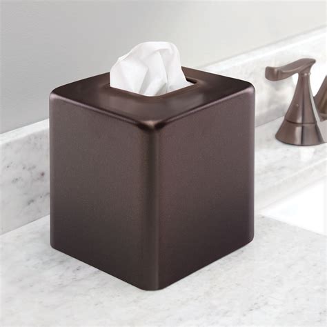 mdesign modern square metal paper facial tissue box cover holder|tissue box cover.